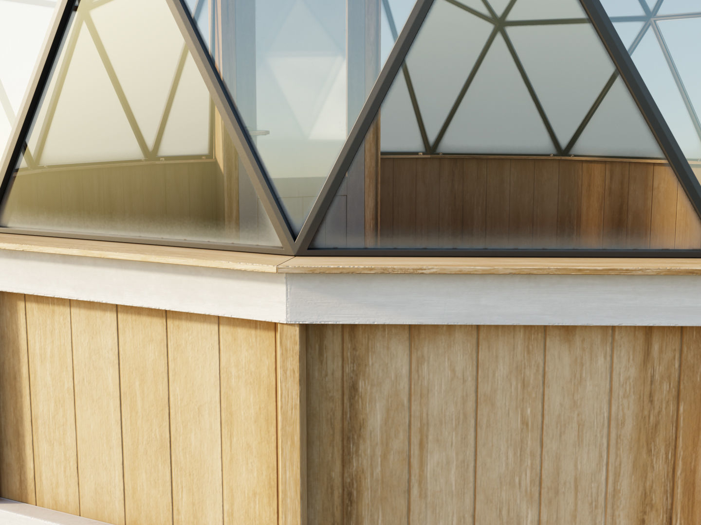 Geodesic dome Greenhouse 3D model_8