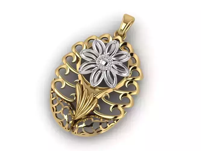 Women Pendant Ready STL 3DM Models Womens Necklace Lightweight