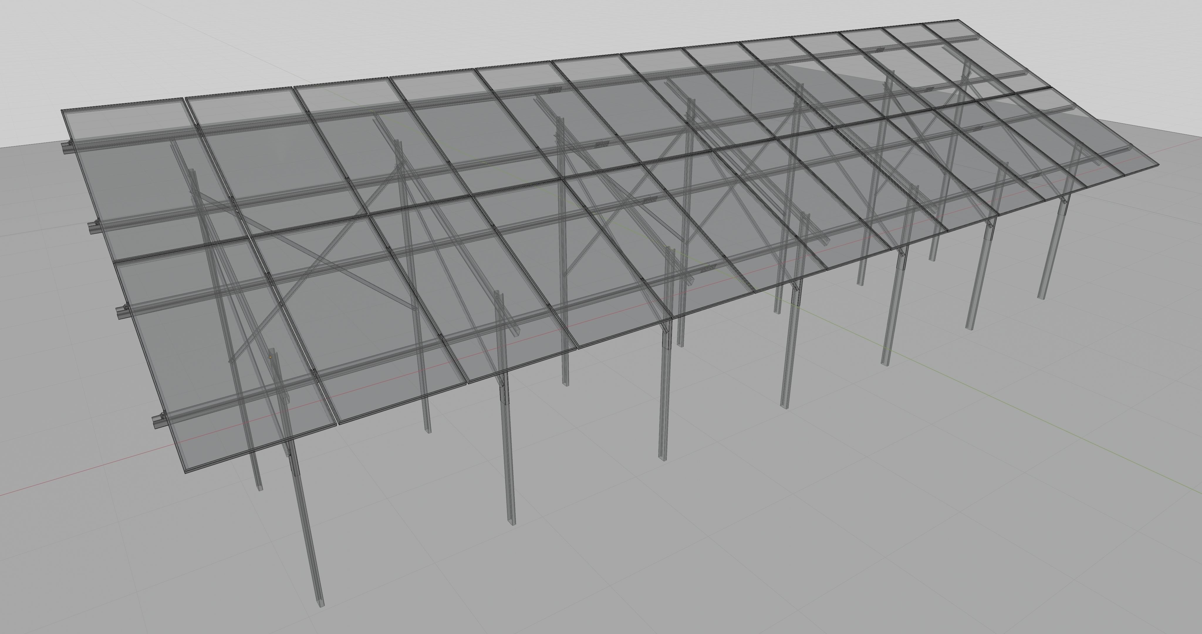 Solar Panel Steel Construction Type 5 3D model_20