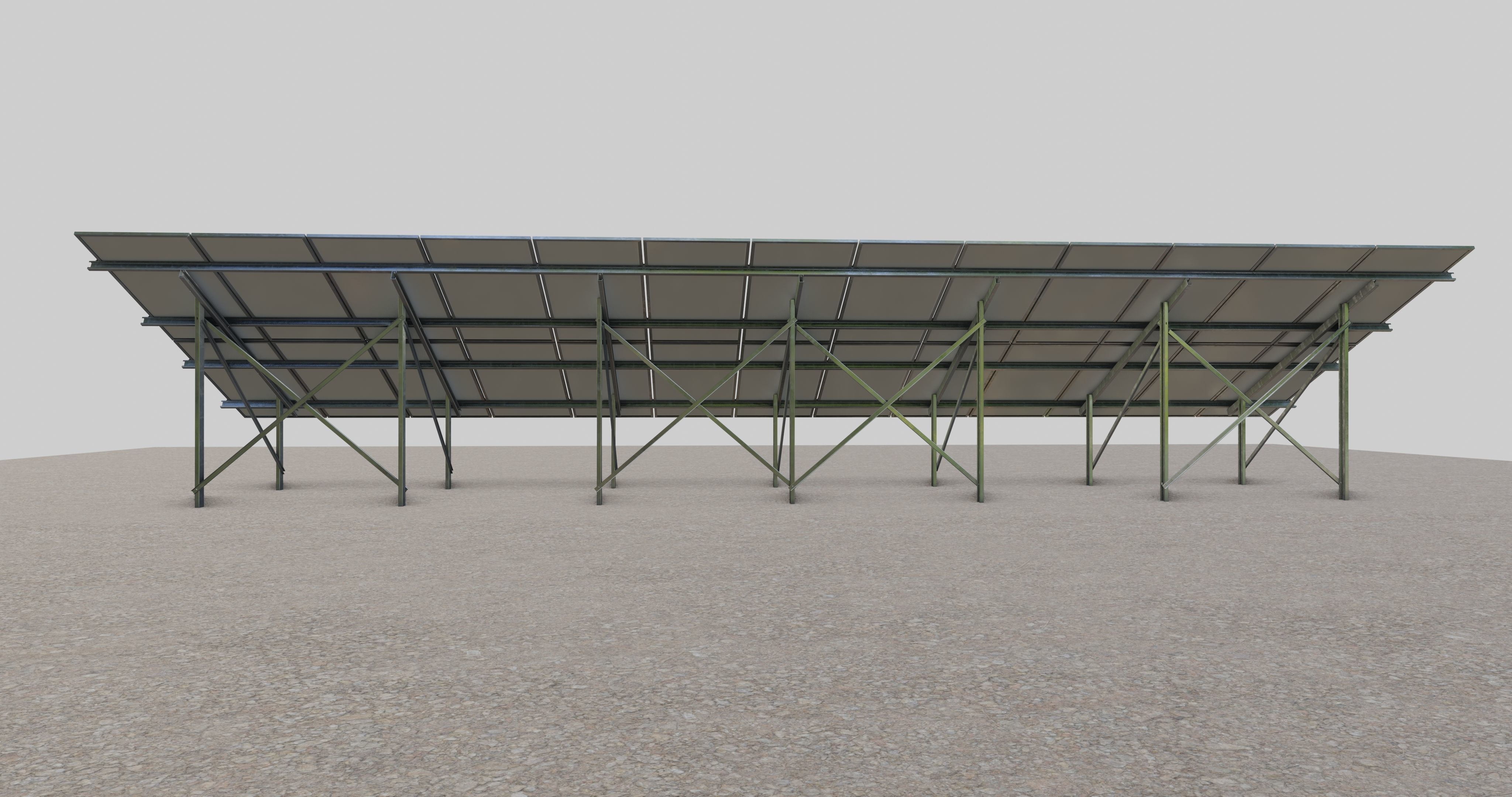 Solar Panel Steel Construction Type 5 3D model_7