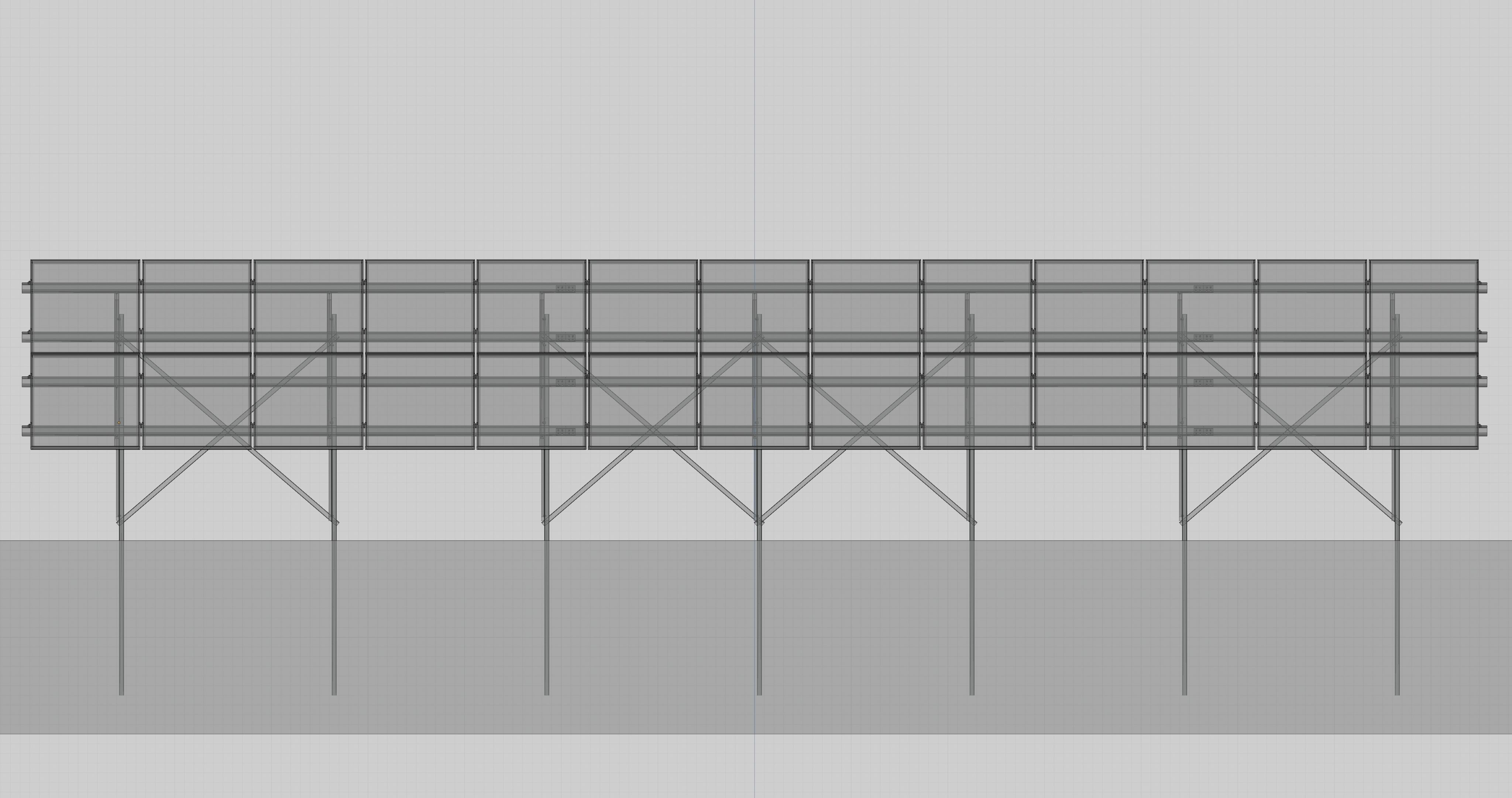 Solar Panel Steel Construction Type 5 3D model_23