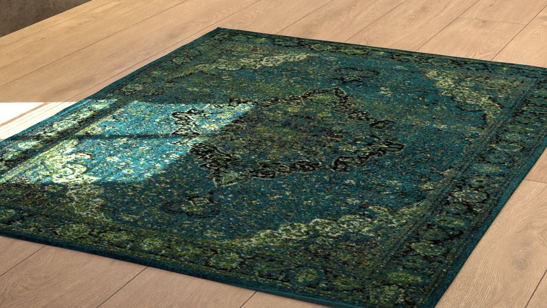 Antique Rug Collection Low-poly 3D model_8