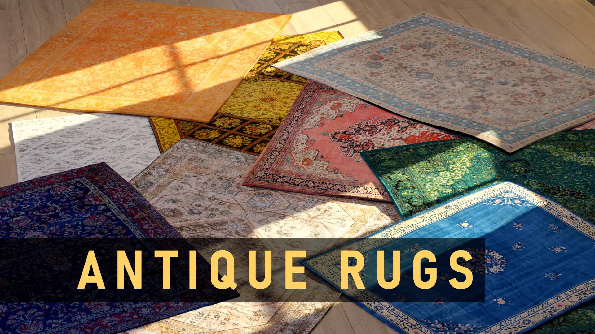 Antique Rug Collection Low-poly 3D model_0