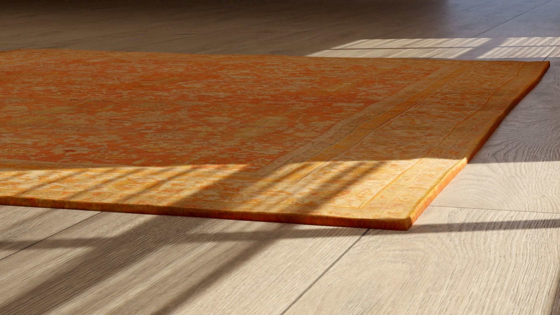 Antique Rug Collection Low-poly 3D model_7