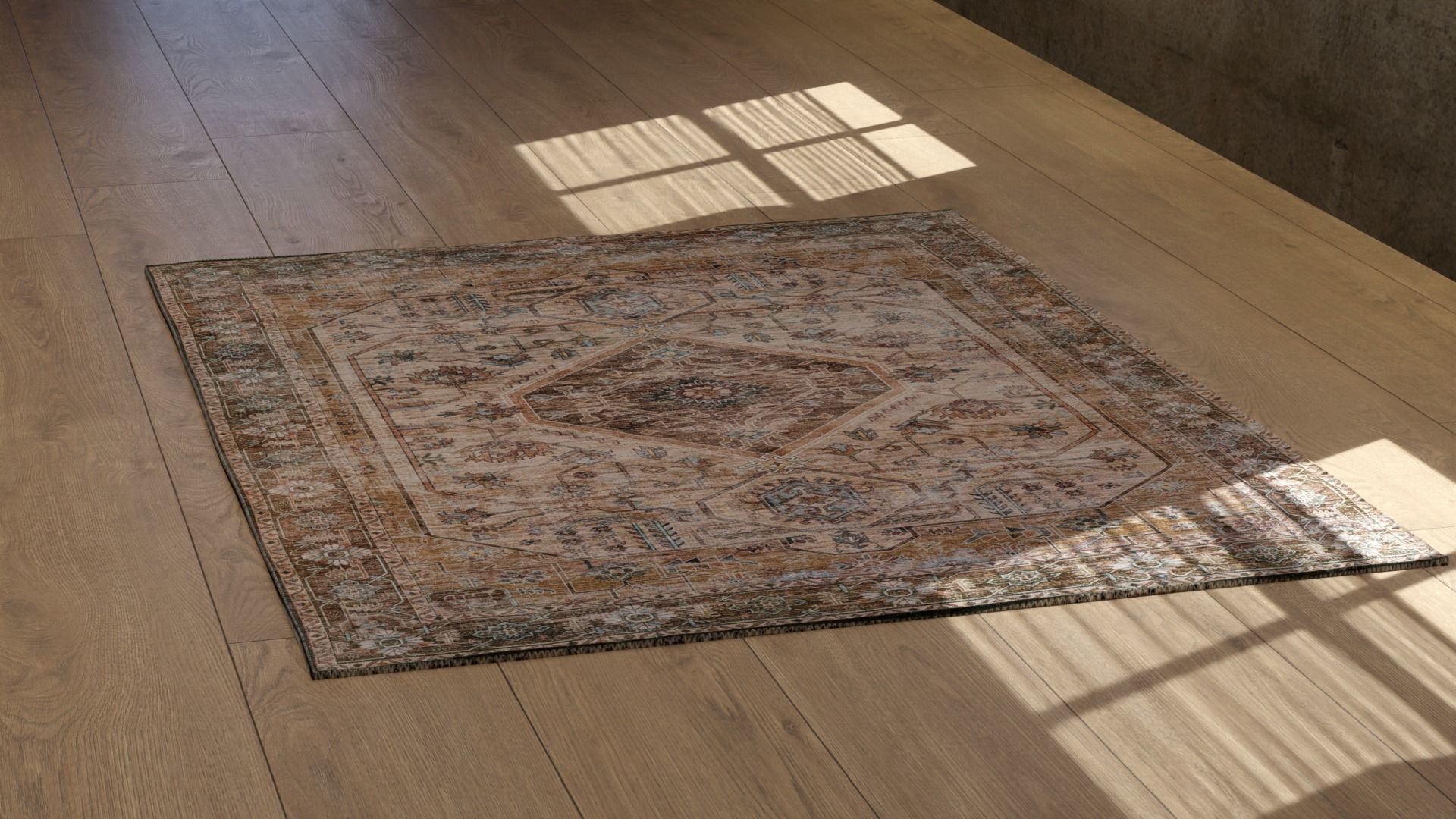 Antique Rug Collection Low-poly 3D model_18