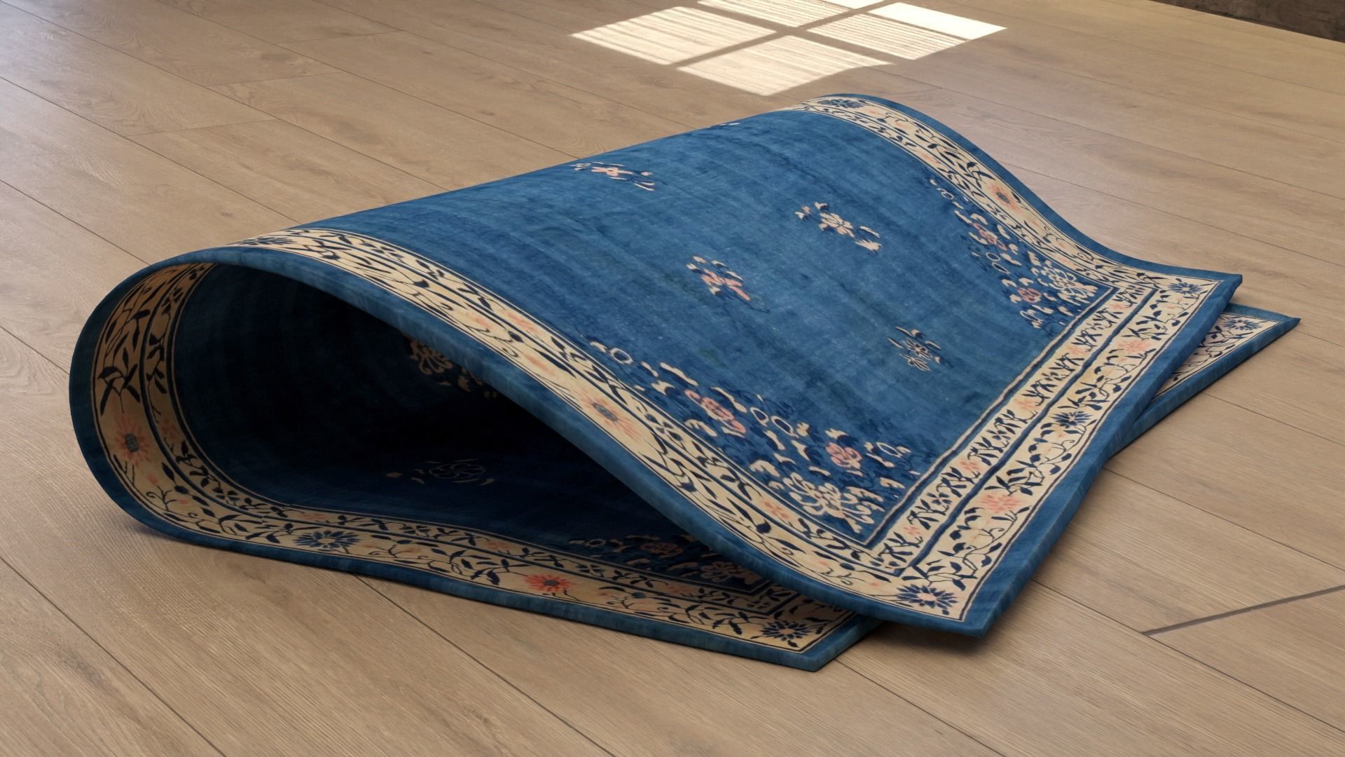 Antique Rug Collection Low-poly 3D model_6