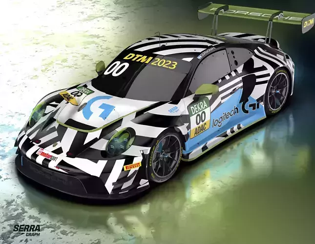 PORSCHE GT3 RS CUP 2023 3D model