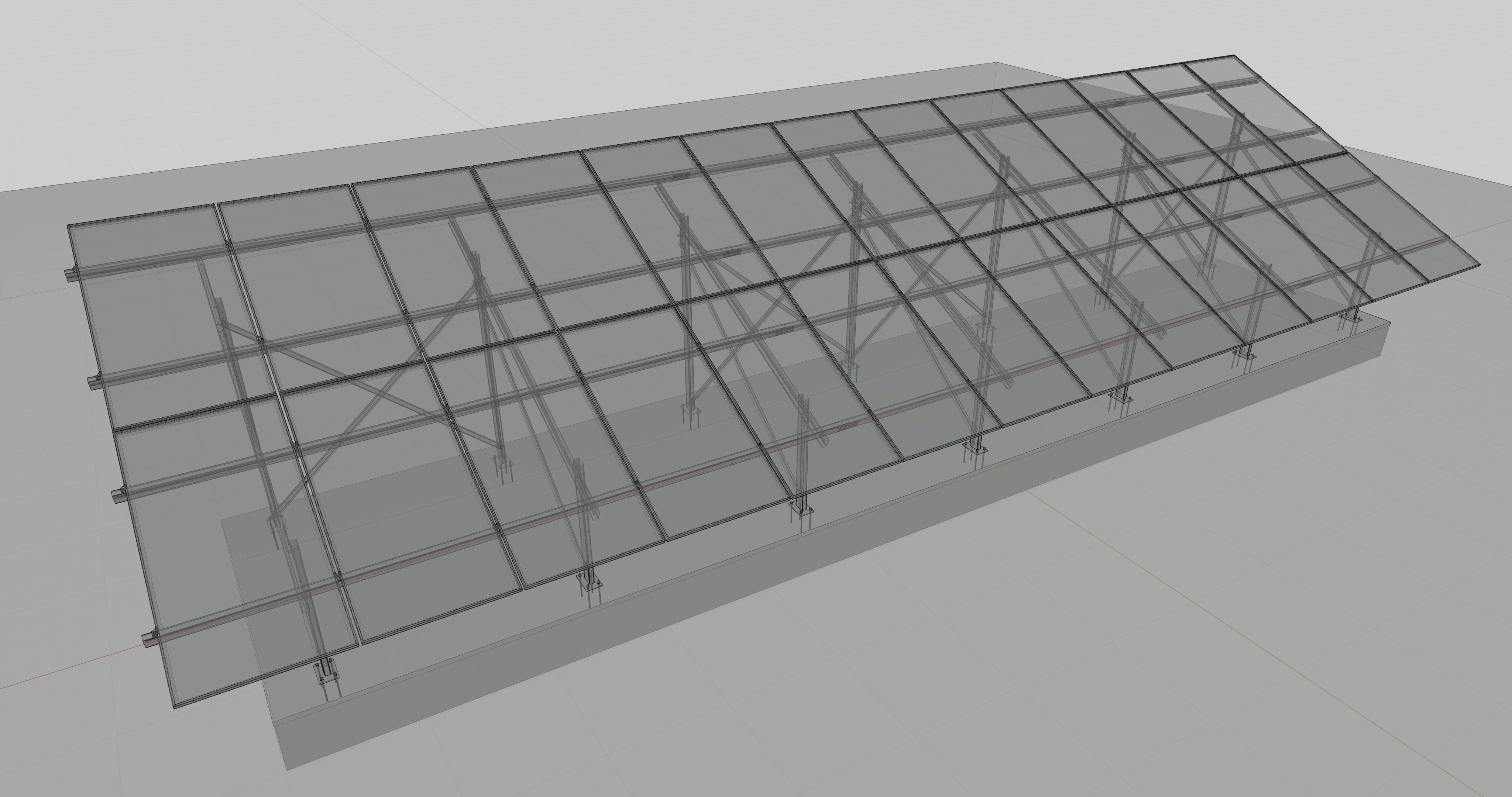 Solar Panel Steel Construction Type 7 3D model_20