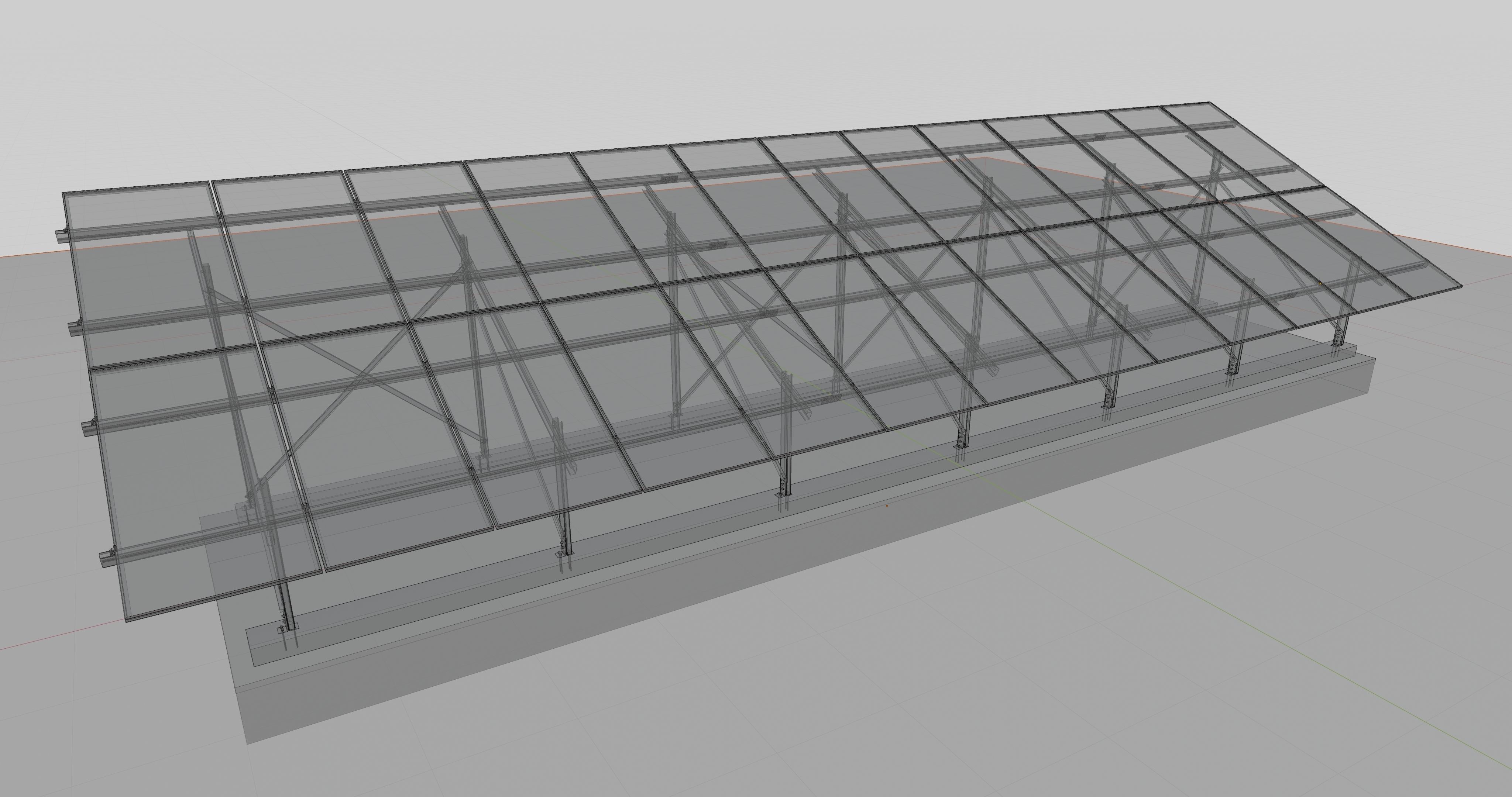 Solar Panel Steel Construction Type 8 3D model_21
