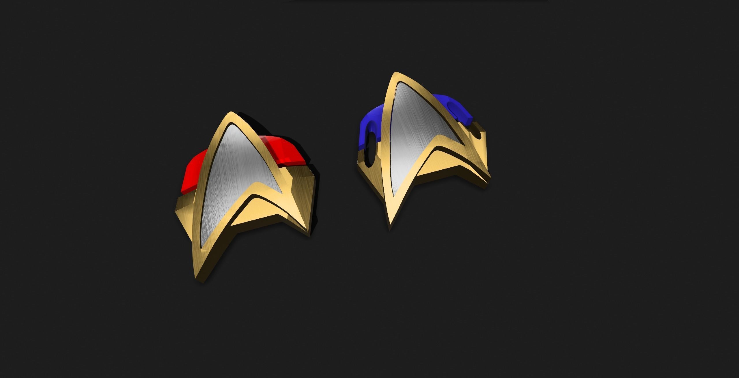 Star trek Combadge 3D print model_2