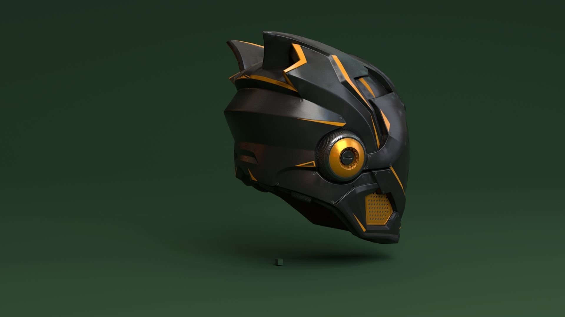 3D PBR Model Helmet Biker Game Asset Low-poly 3D model_8
