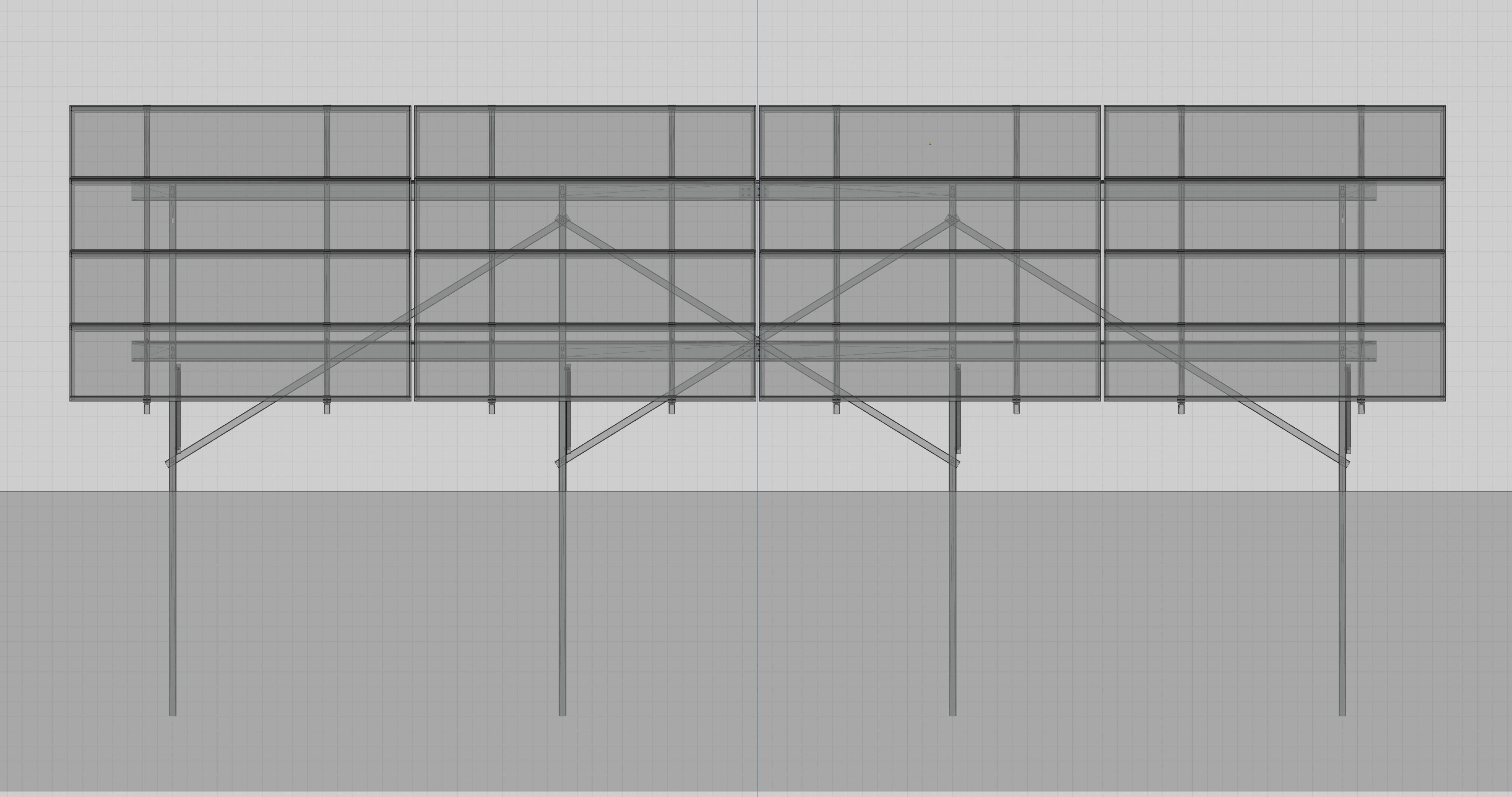 Solar Panel Steel Construction Type 9 3D model_23