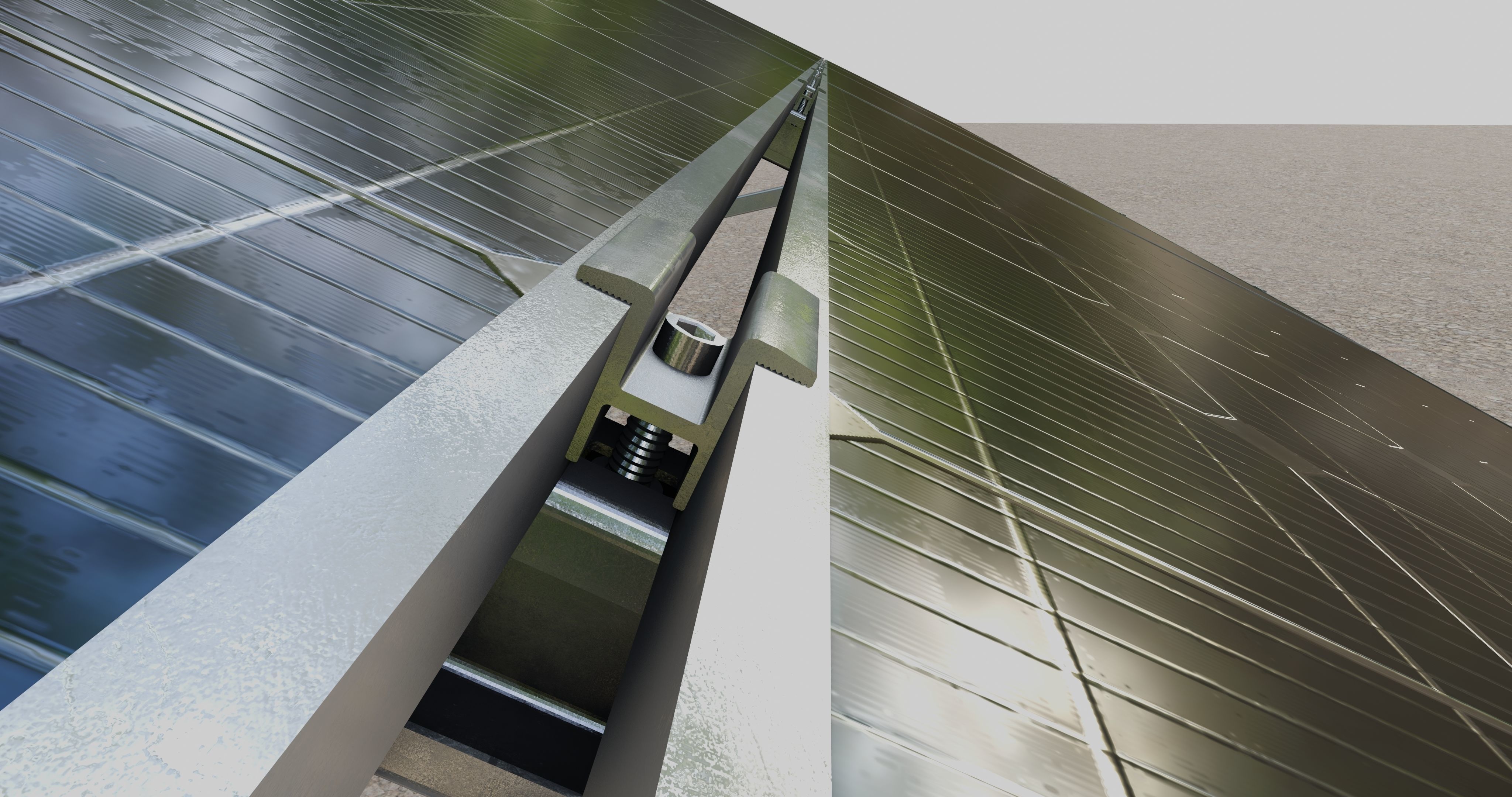 Solar Panel Steel Construction Type 9 3D model_17