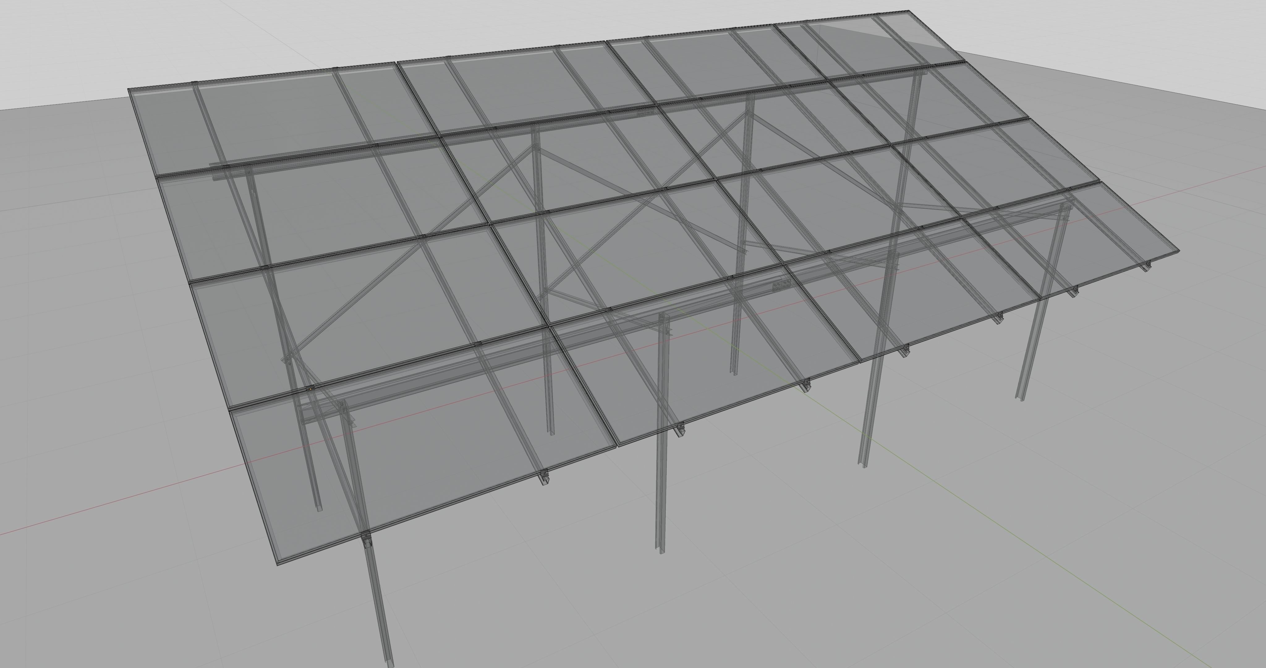 Solar Panel Steel Construction Type 9 3D model_20