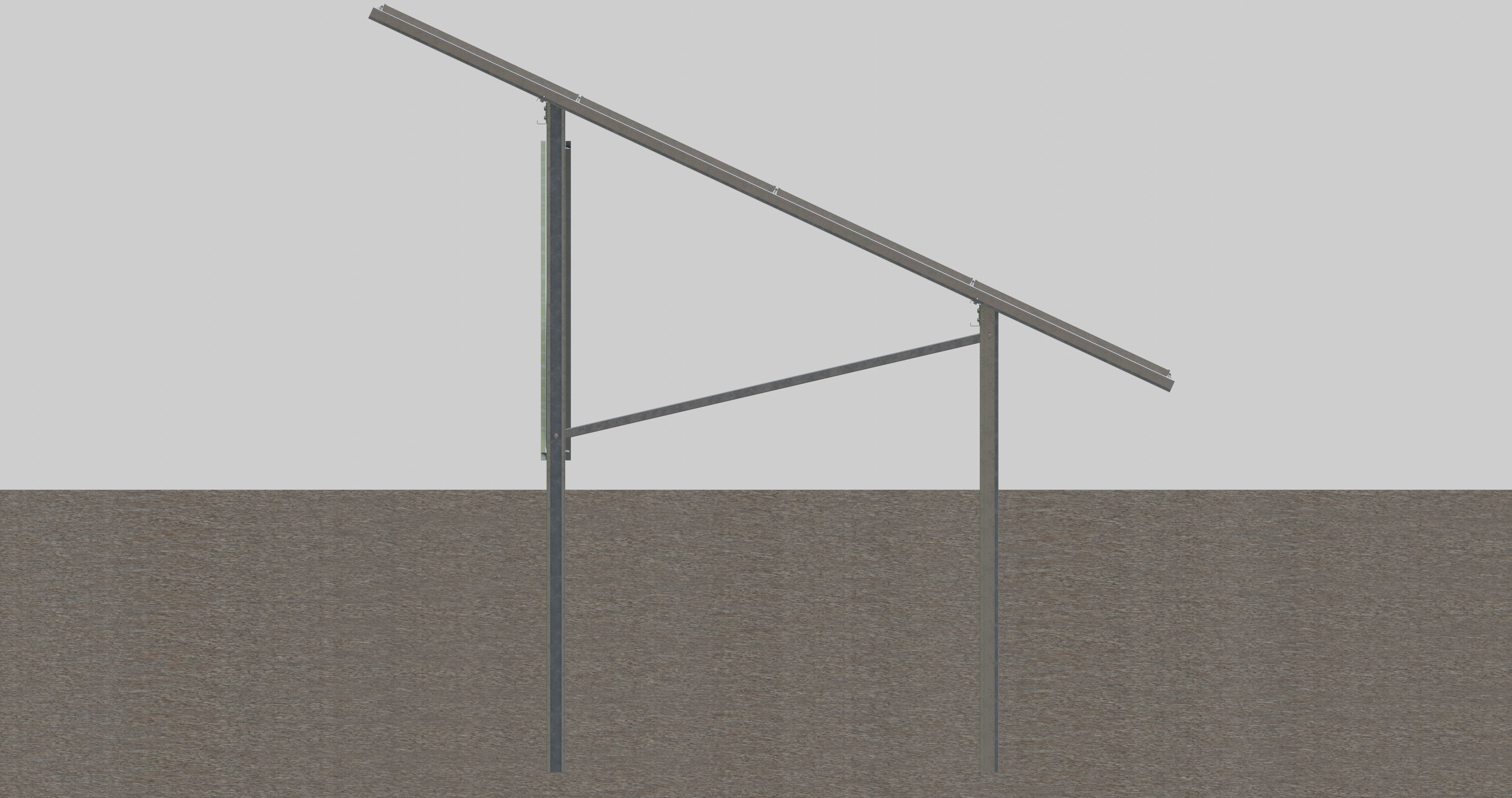 Solar Panel Steel Construction Type 9 3D model_6