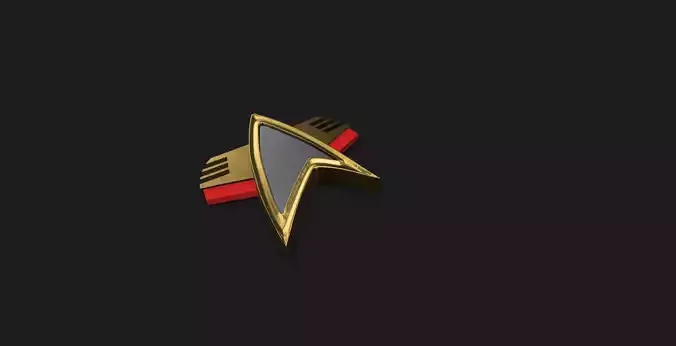 Star Trek Combadge 3D print model
