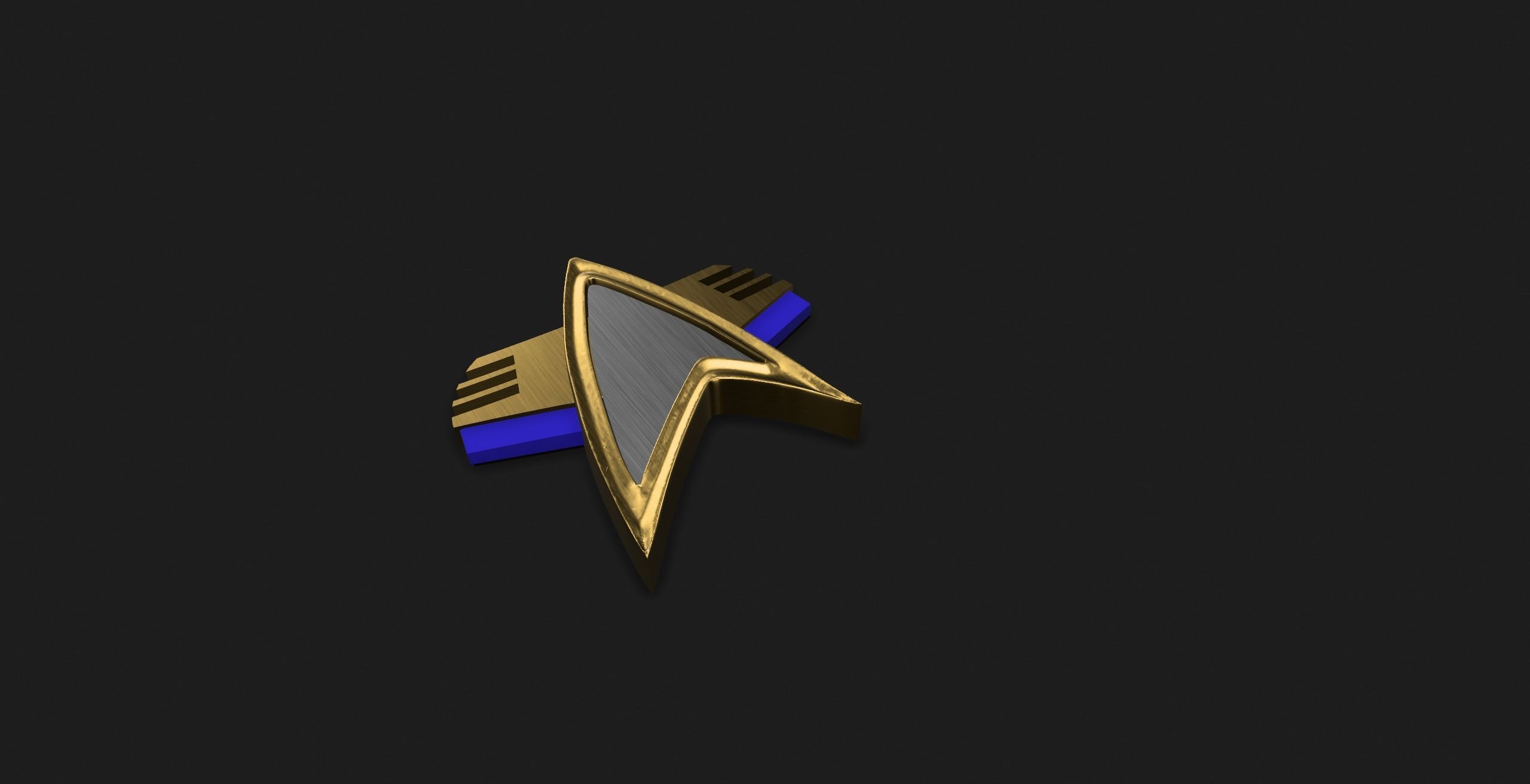 Star Trek Combadge 3D print model_2