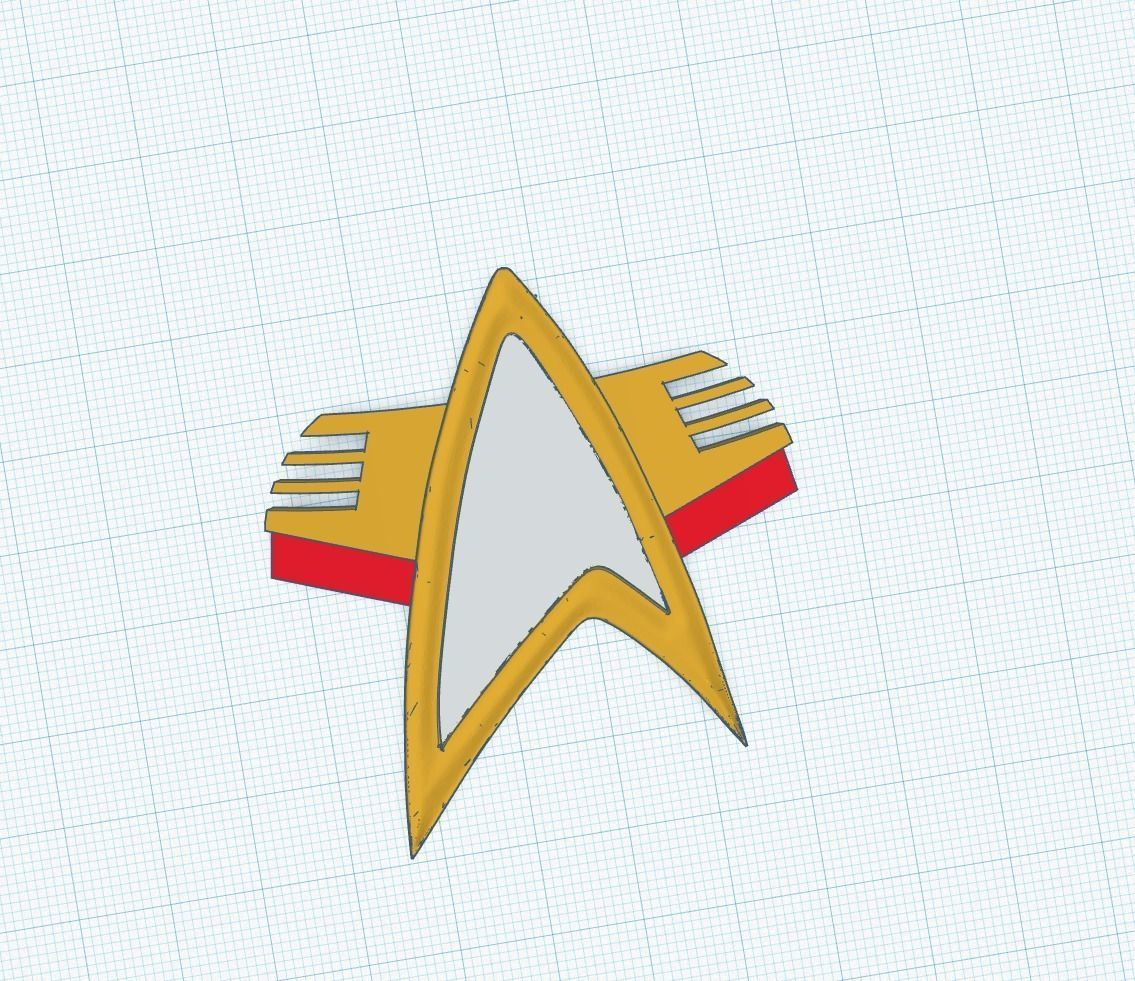 Star Trek Combadge 3D print model_4