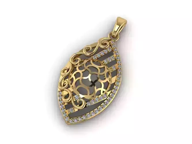 Women Pendant Ready STL 3DM Models Womens Necklace Lightweight