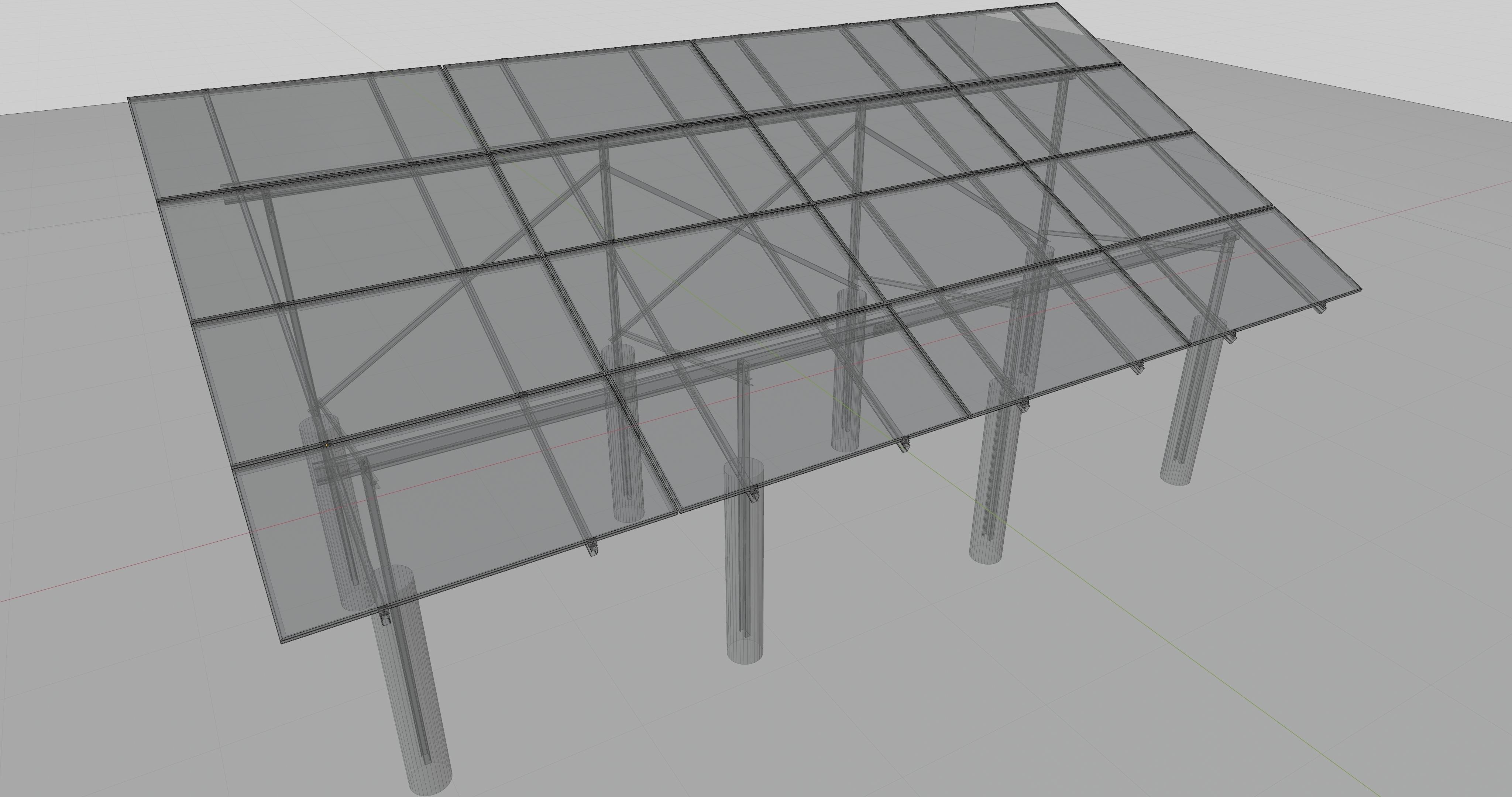 Solar Panel Steel Construction Type 10 3D model_20