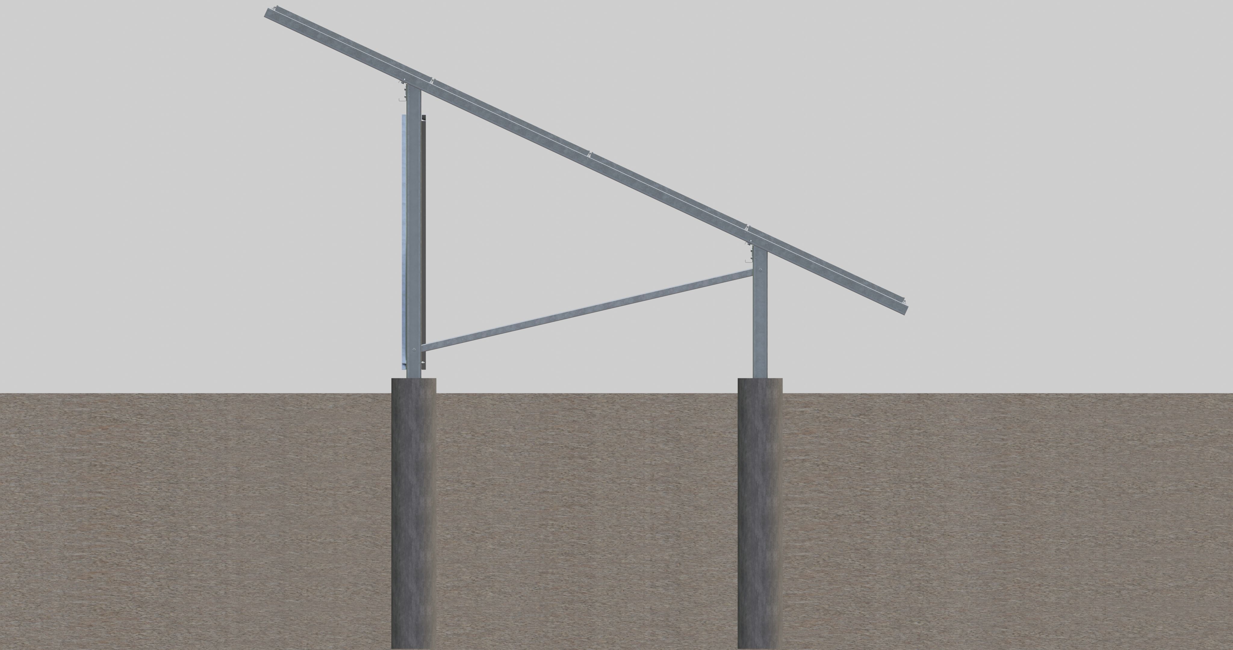 Solar Panel Steel Construction Type 10 3D model_6