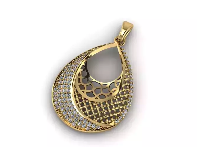 Women Pendant Ready STL 3DM Models Womens Necklace Lightweight