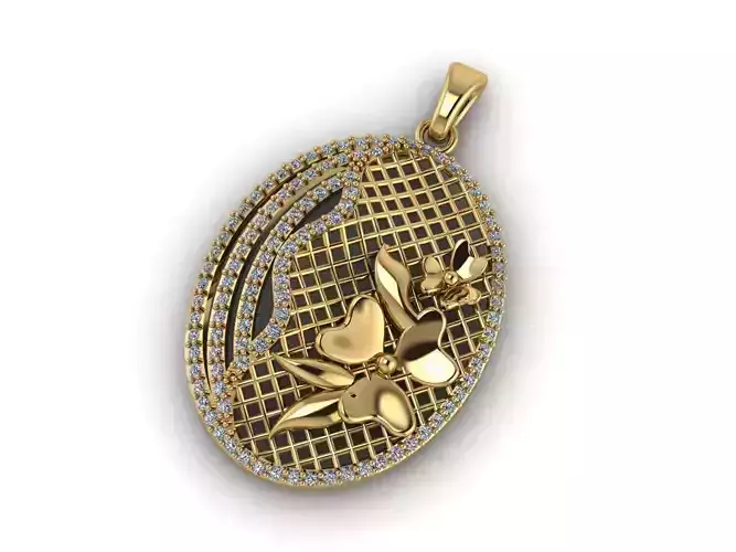 Women Pendant Ready STL 3DM Models Womens Necklace Lightweight