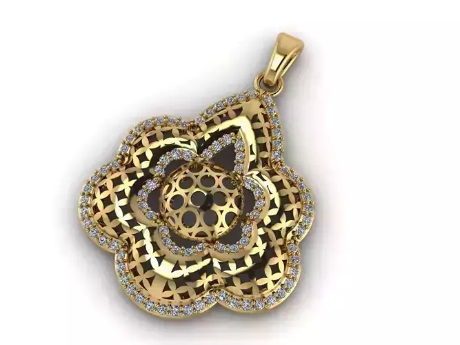 Women Pendant Ready STL 3DM Models Womens Necklace Lightweight