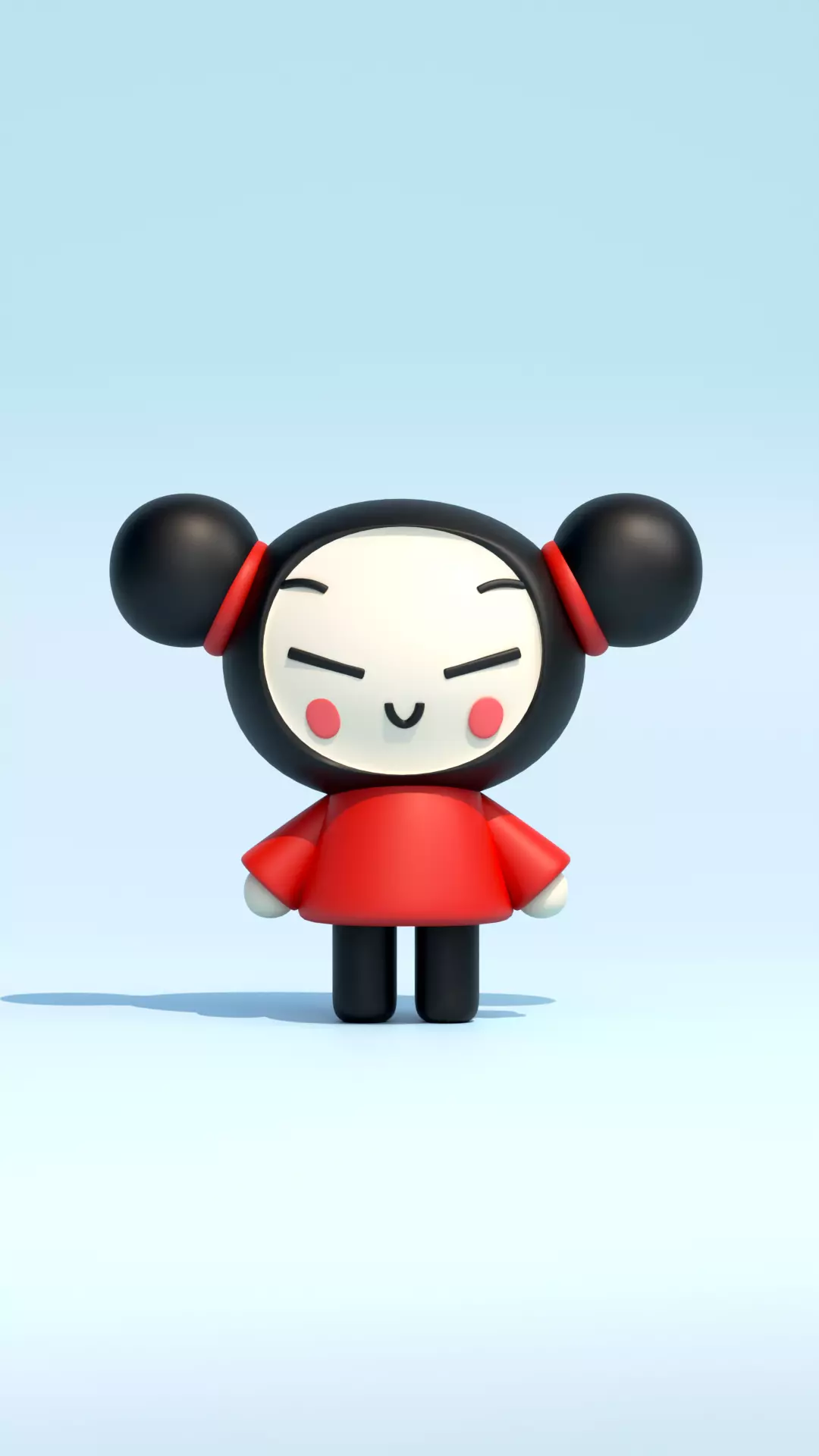 Pucca model Low-poly 3D model_0