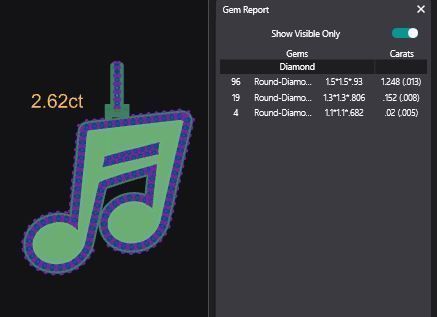 Music Note Pendants - Semiquaver v2 3D print model_3