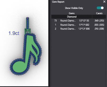 Music Note Pendants - Semiquaver v1 3D print model_3