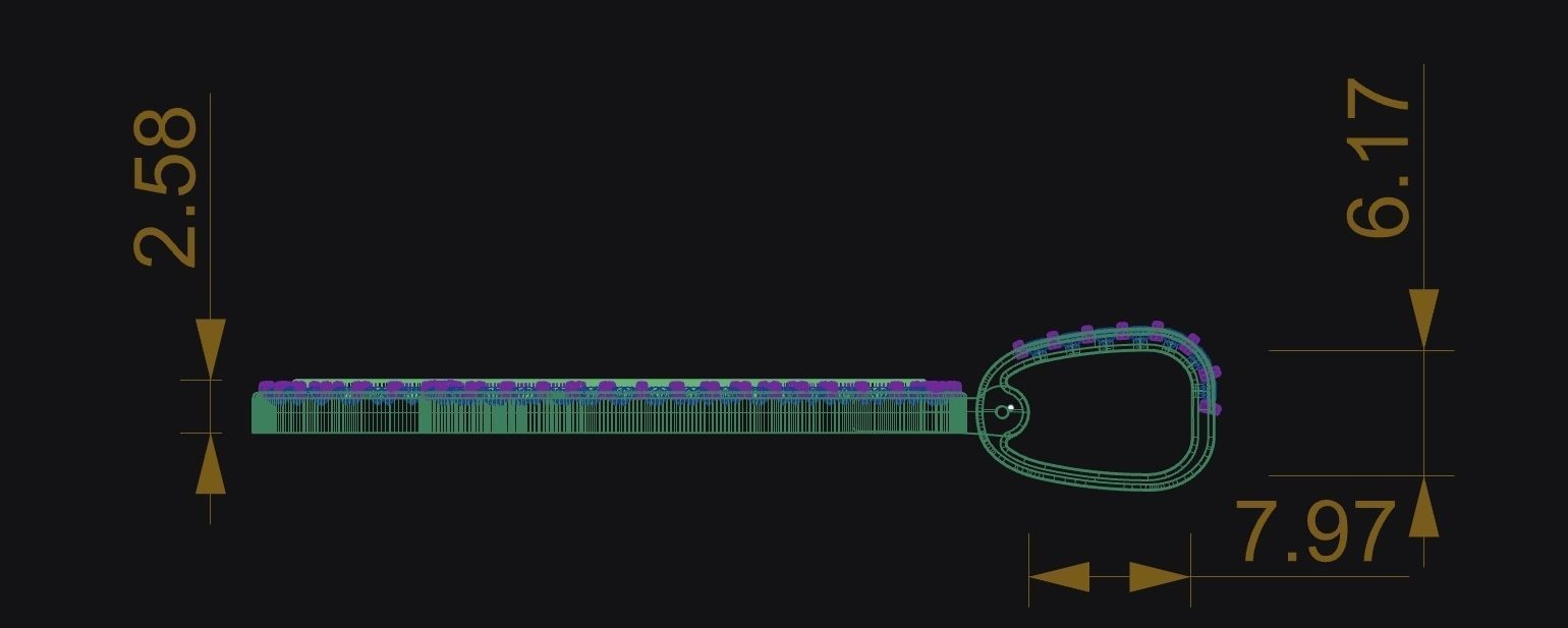 Music Note Pendants - Semiquaver v1 3D print model_5