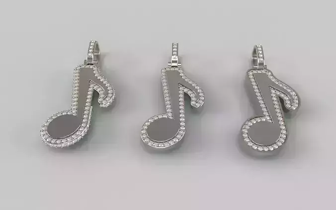 Music Note Pendants - Quaver