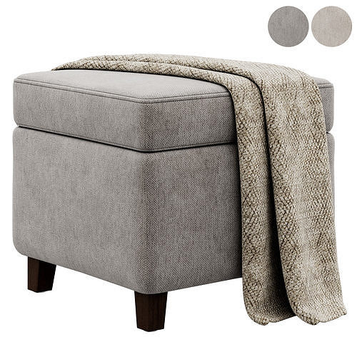 Felixstowe Ottoman by Ebern Designs 3D model