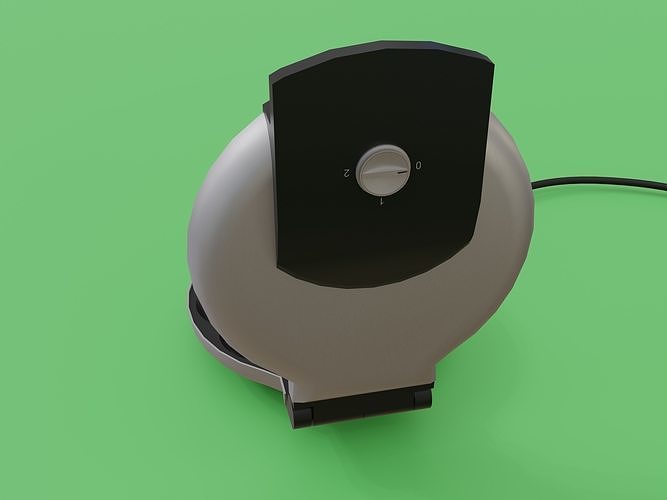 Waffle Maker Machine Low-poly 3D model 6