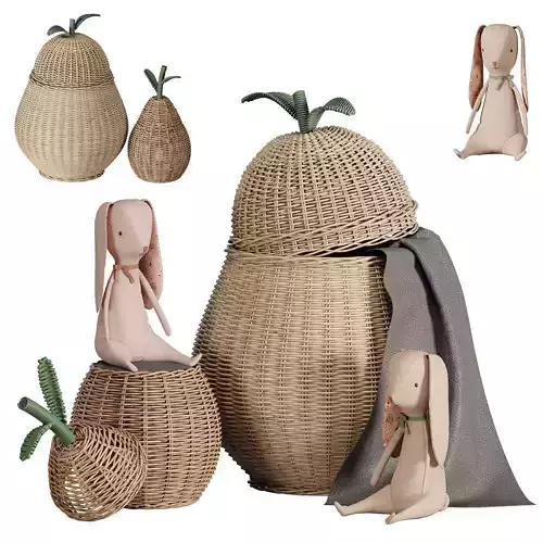 Ferm Living pear baskets 3D model