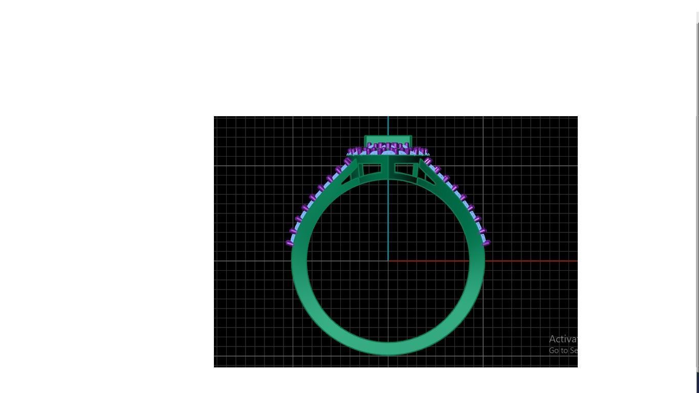 Women ring 3D print model_2