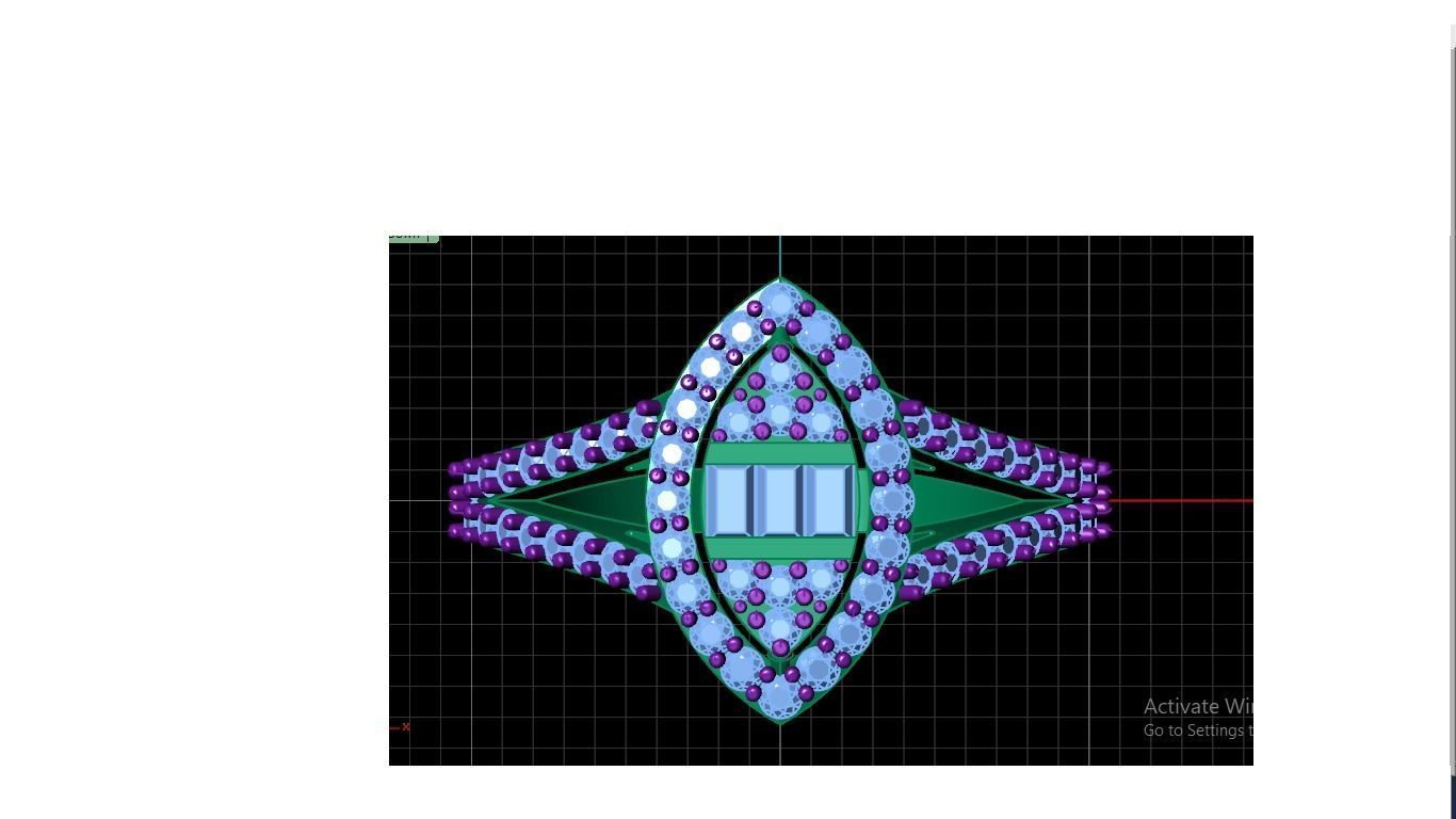 Women ring 3D print model_4