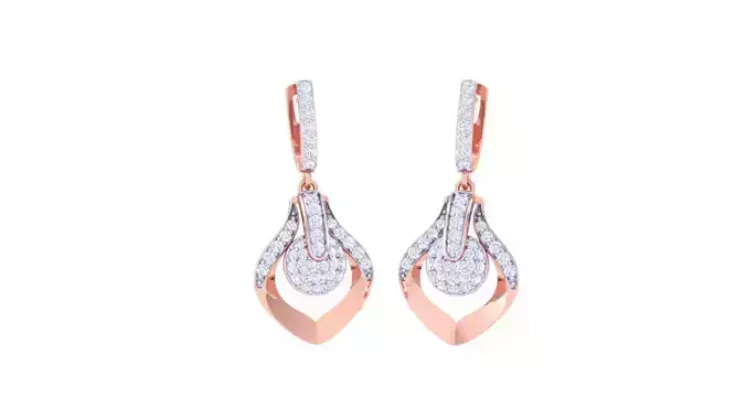 Women Drop Earrings 3dm stl 3mf obj glb gltf render details