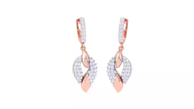 Women Drop Earrings 3dm stl 3mf obj glb gltf render details