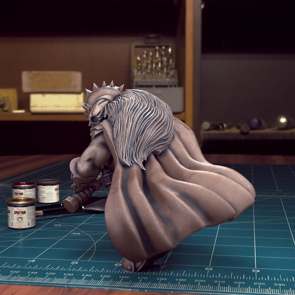 Female Dwarf 07 - Pre-Supported 3D print model_4