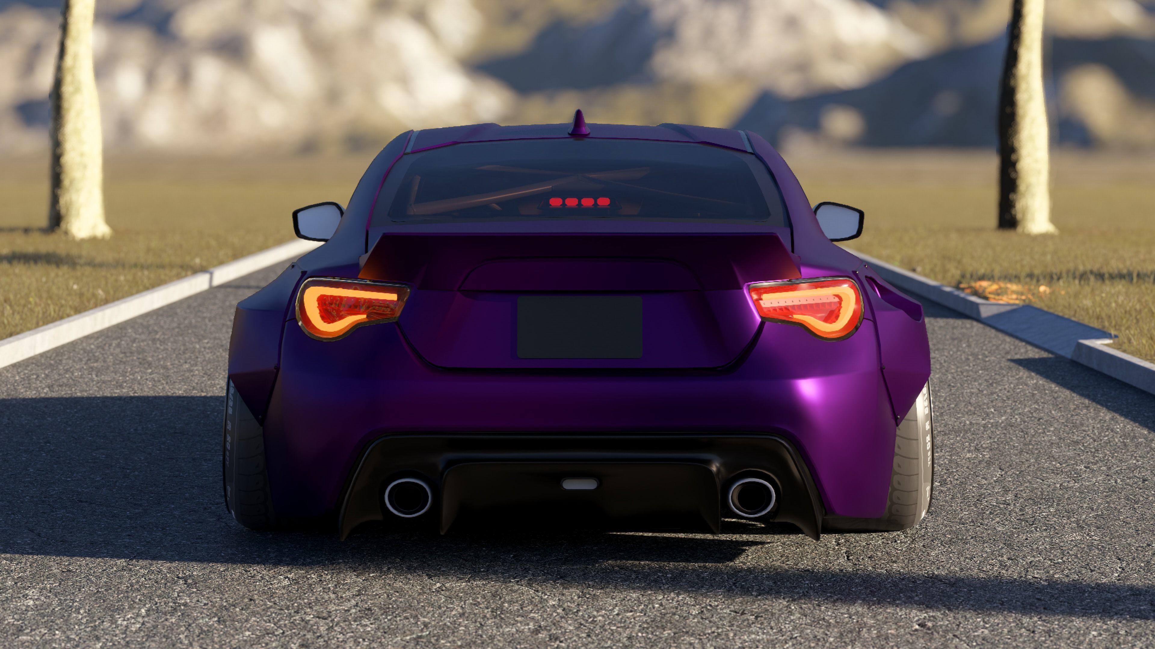 Subaru BRZ with Rocket Bunny Kit 3D model_3