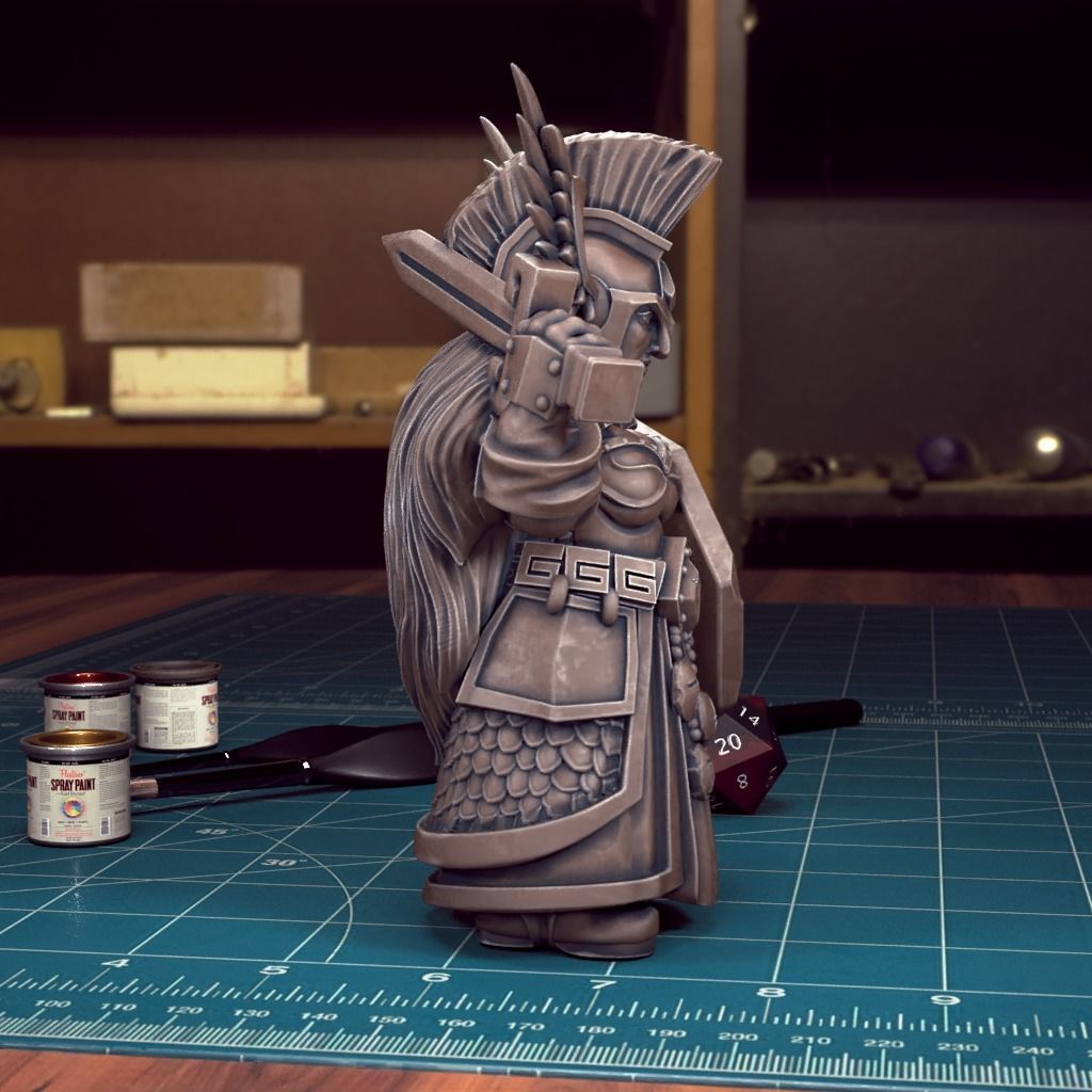 Female Dwarf 04- Pre-Supported 3D print model_2