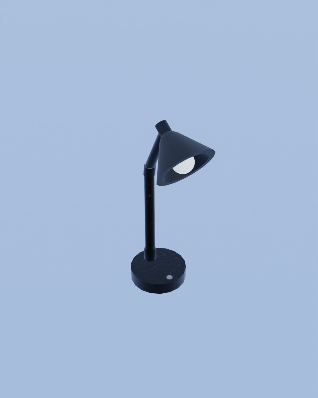 Lamp low poly Low-poly 3D model_2