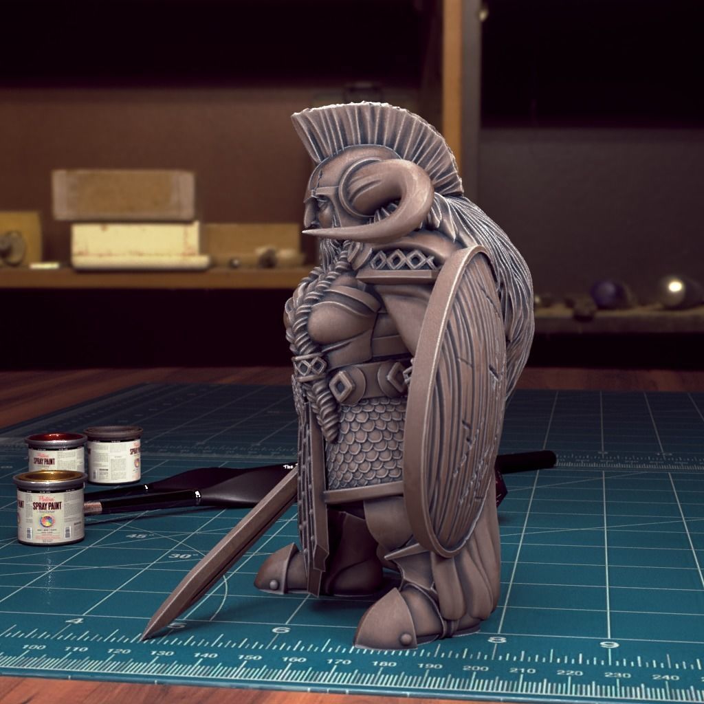 Bearded Female Dwarf 03 - Pre-Supported 3D print model_4