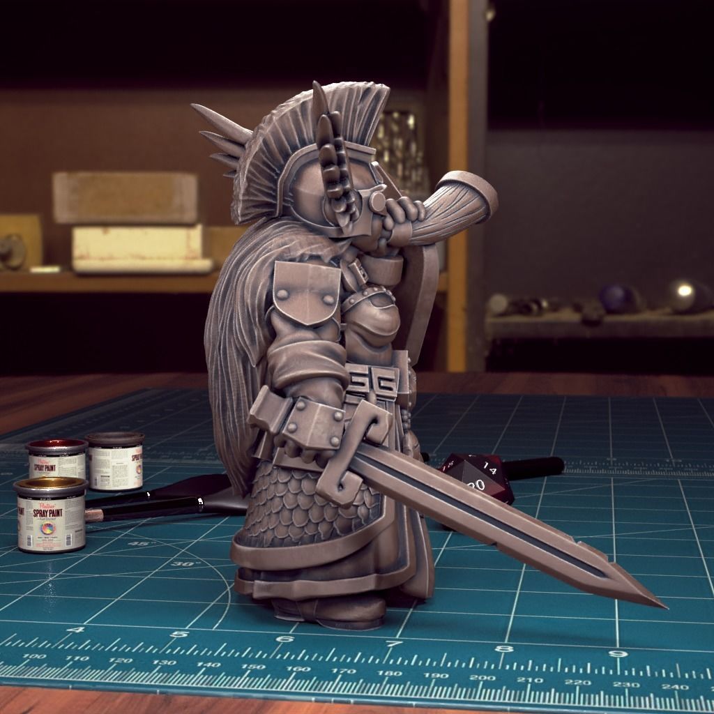 Female Dwarf 02 - Pre-Supported 3D model 3D printable | CGTrader