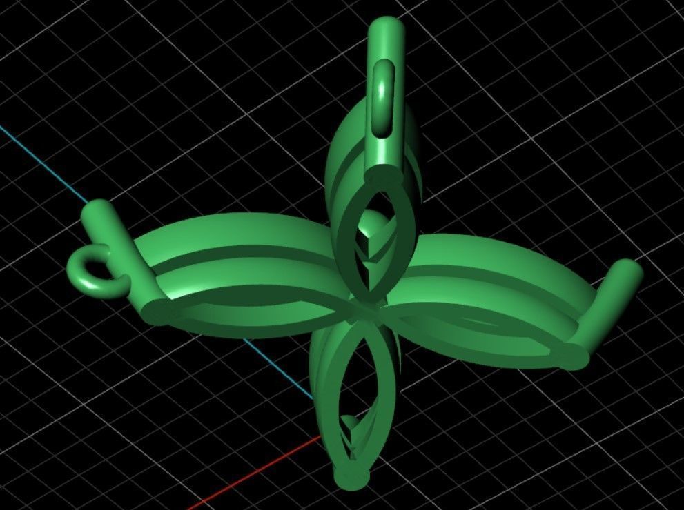 Fashion Pendant 3D print model_8