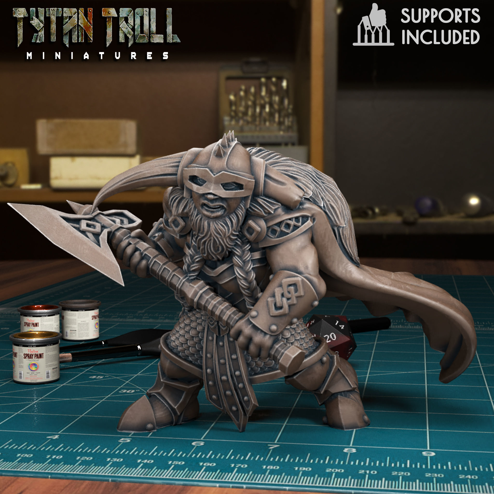 Female Dwarf Bundle - Pre-Supported 3D print model_16