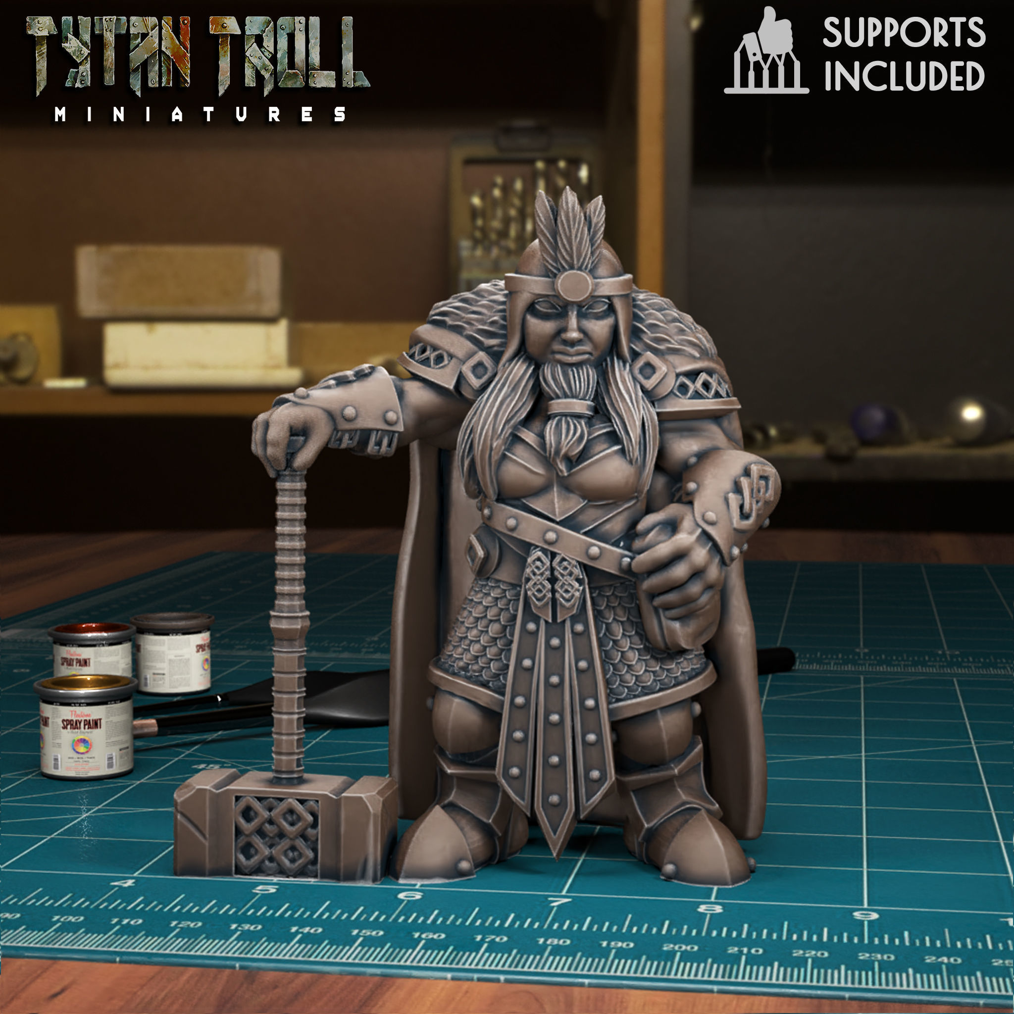 Female Dwarf Bundle - Pre-Supported 3D print model_15