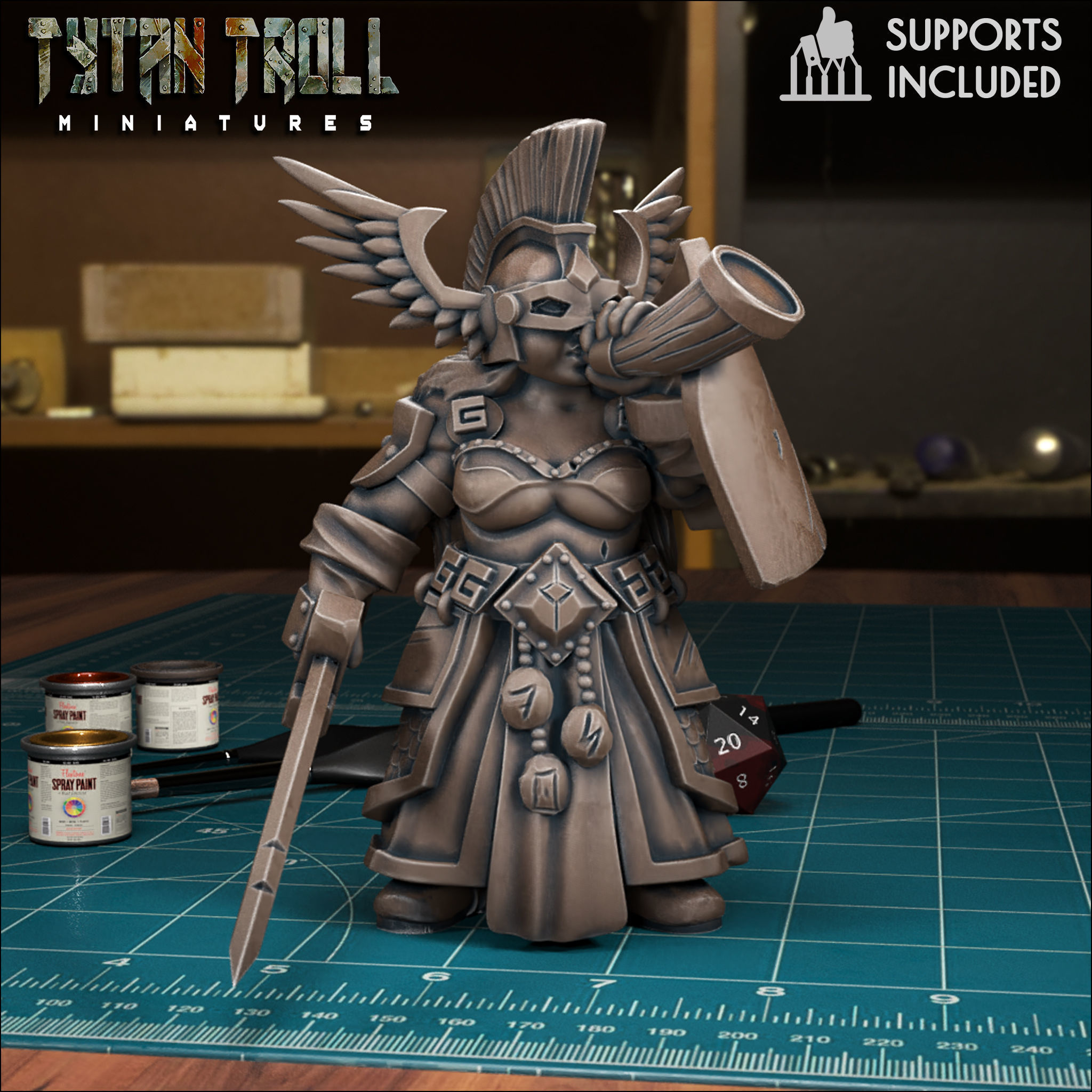 Female Dwarf Bundle - Pre-Supported 3D print model_4